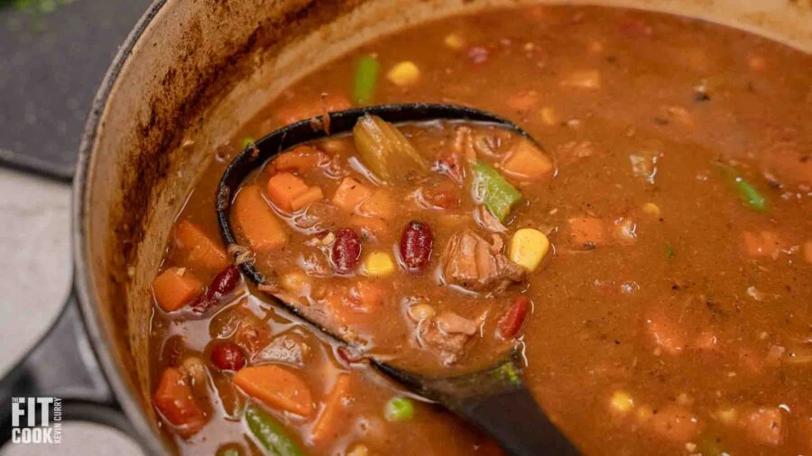 Hearty Beef & Bean Soup (High-Protein, Budget-Friendly & Gluten-Free)
