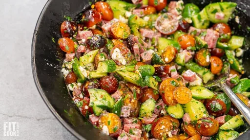 10-Minute No-Cook Italian Mediterranean Chopped Salad