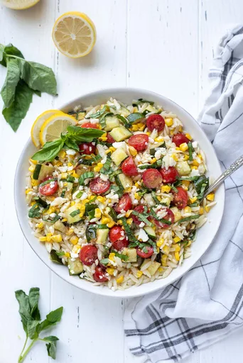 Lemon Orzo Pasta Salad