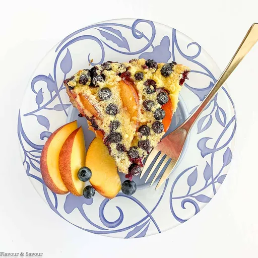 Gluten-Free Blueberry Peach Clafoutis