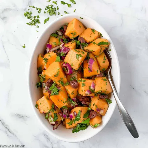 Mediterranean Cantaloupe Salad