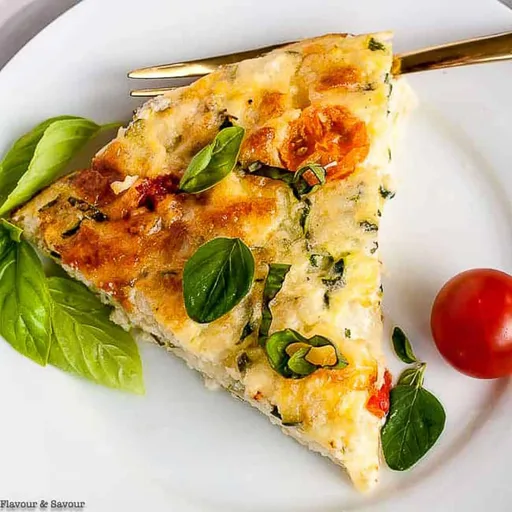 Quiche de Calabacín con Queso sin Base