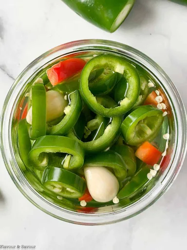 Quick Refrigerator Pickled Jalapeños