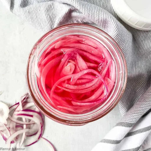 Refrigerator Pickled Red Onions