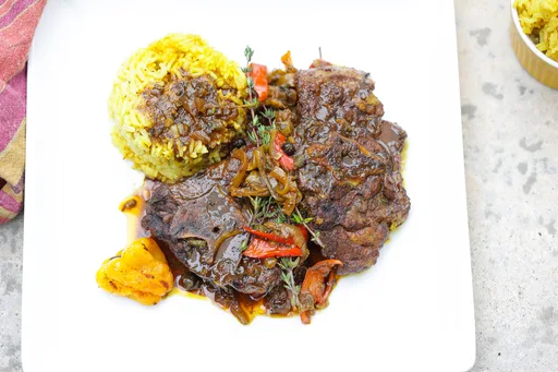 Brown Stew Lamb Neck