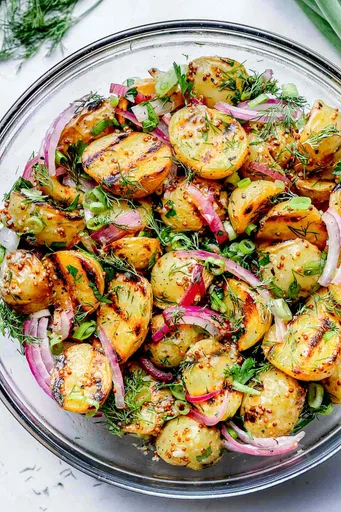 Receta de ensalada de patatas a la parrilla