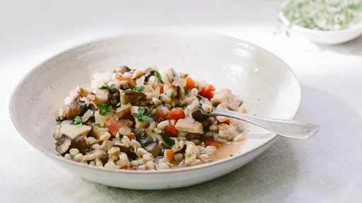 Mushroom Ragout with Farro