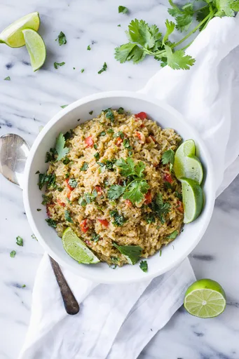 Arroz mexicano con queso