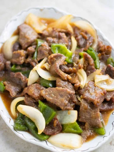 Filete con pimienta al estilo puertorriqueño