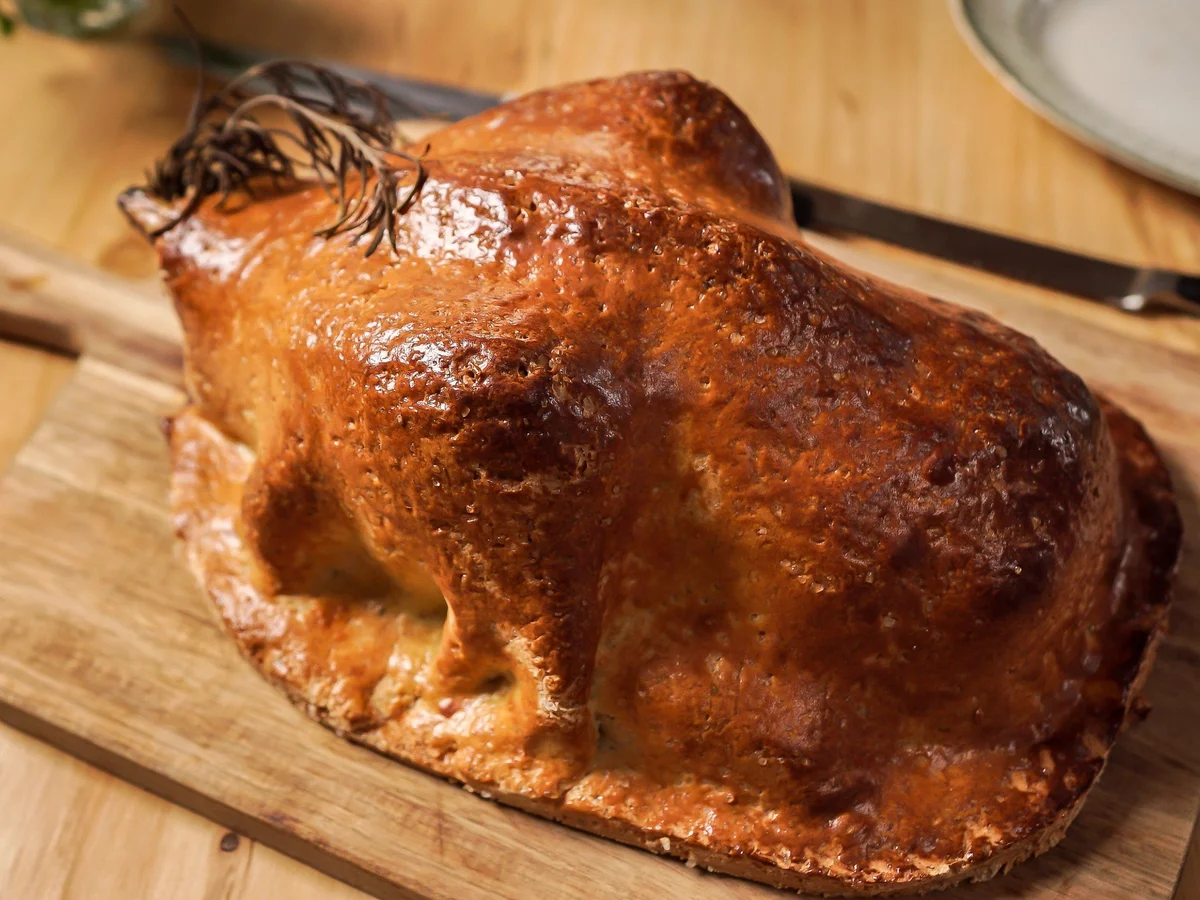 Michel Roux's Chicken with Honey and Rosemary Baked in a Salt Crust