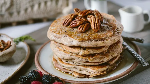 Gluten Free and Maple Sweetened Buckwheat Pancakes