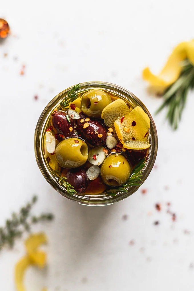 Easy Marinated Olives