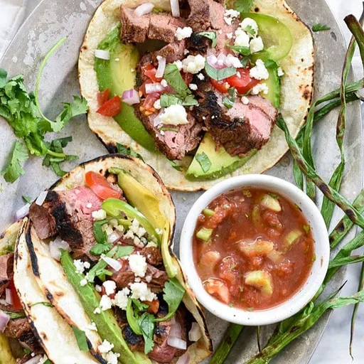 Receta de tacos de ternera a la parrilla