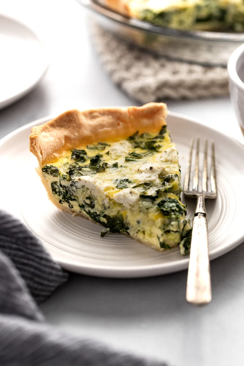 Kale & Goat Cheese Quiche