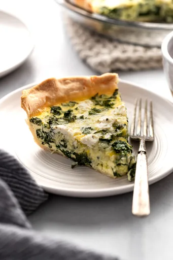 Quiche de col rizada y queso de cabra