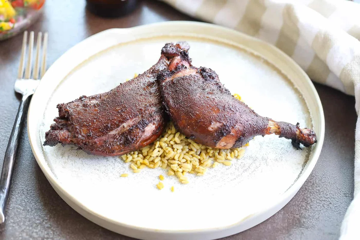 Smoked Jerk Duck