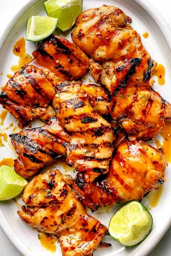 Receta de pollo a la parrilla con miel y lima