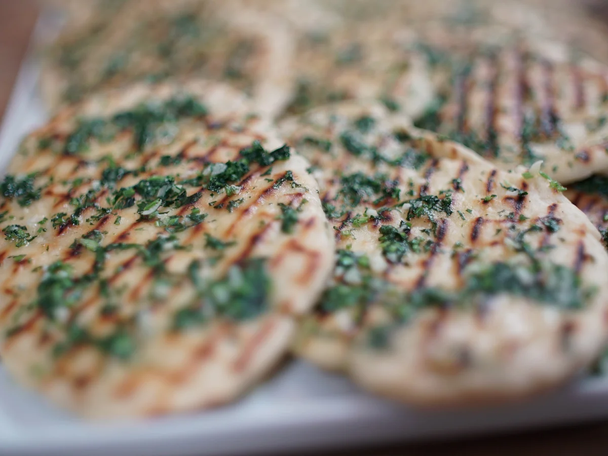 Garlic and Coriander Naan Bread