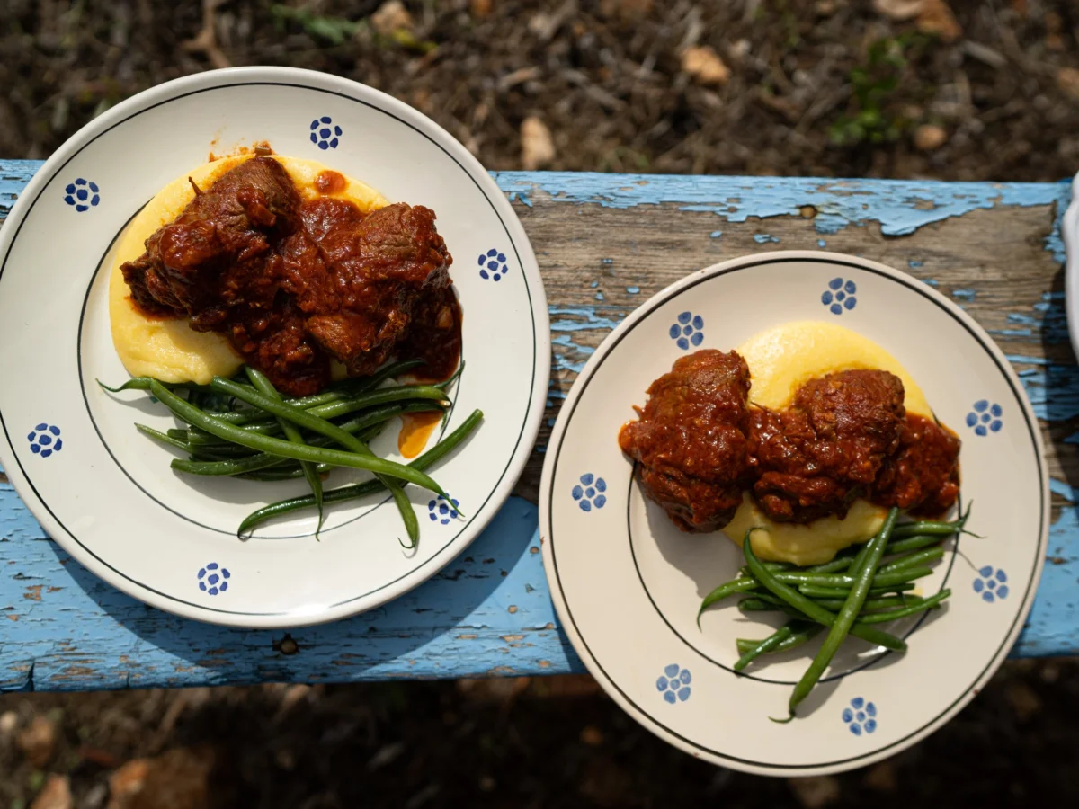 Sophie Grigson's Brasciole al Sugo con Polenta