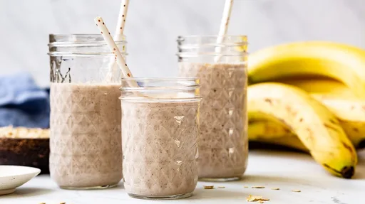 Batido vegano de plátano