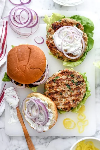 Greek Turkey Burgers Recipe