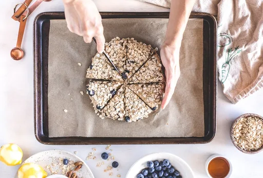Blueberry Spelt Scones with Lemon