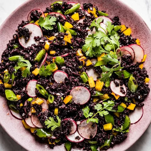 Ensalada de arroz negro