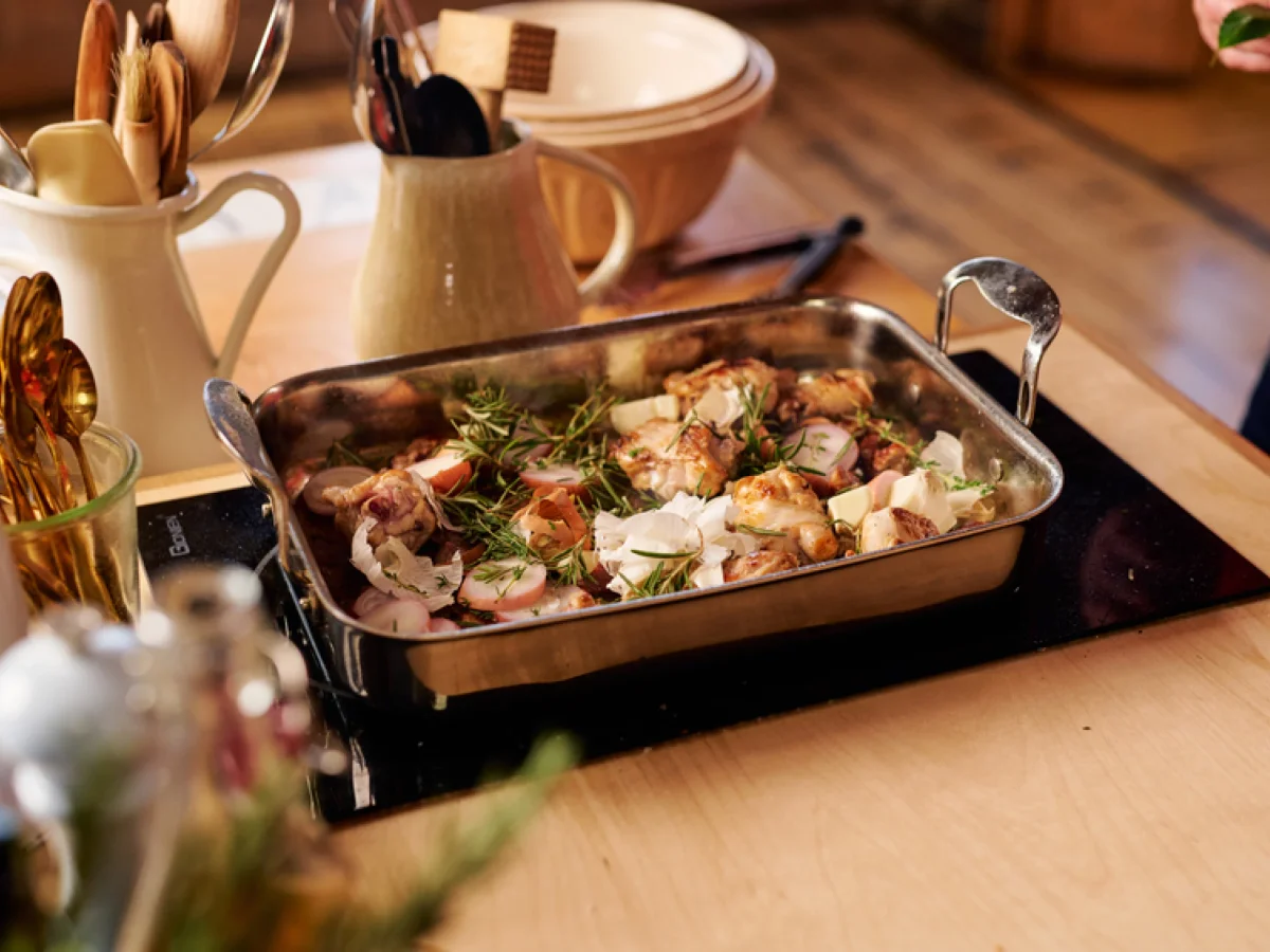 Marcus Wareing's Turkey Crown, Sage, Onion and Sausage Stuffed Turkey Legs and Gravy