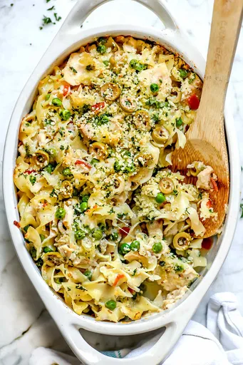 The BEST Tuna Noodle Casserole From Scratch