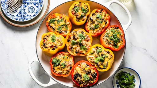 Receta de pimientos rellenos estilo mexicano