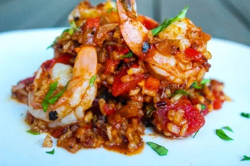 Jumbo Shrimp and Red Rice