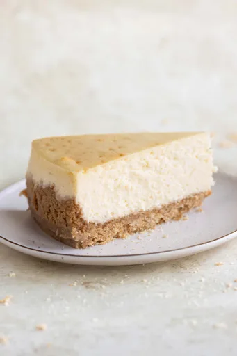 Tarta de queso con maracuyá