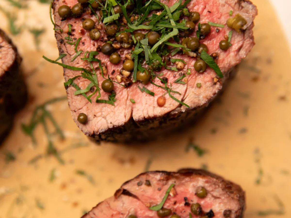 Marcus Wareing's Tender Fillet of Beef and a Green Peppercorn Sauce