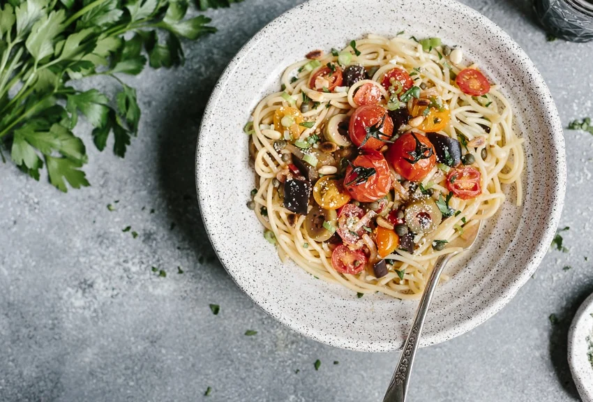 Eggplant Pomodoro Pasta