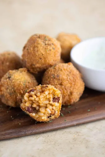 Puerto Rican Bolitas de Arroz Mamposteado