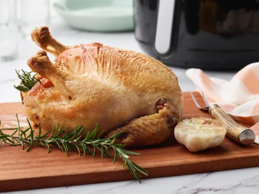 Pollo asado en freidora de aire