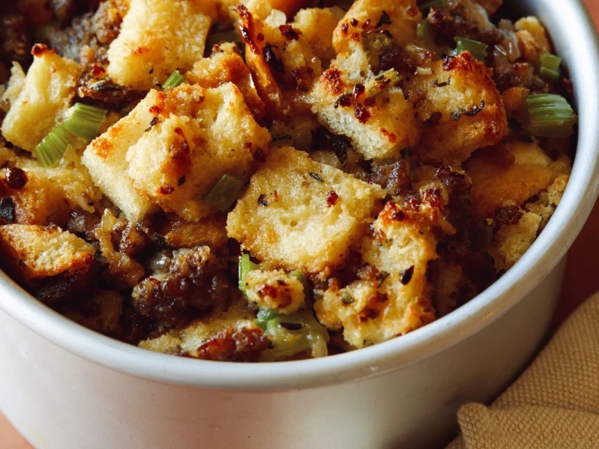Air Fryer Sausage Stuffing