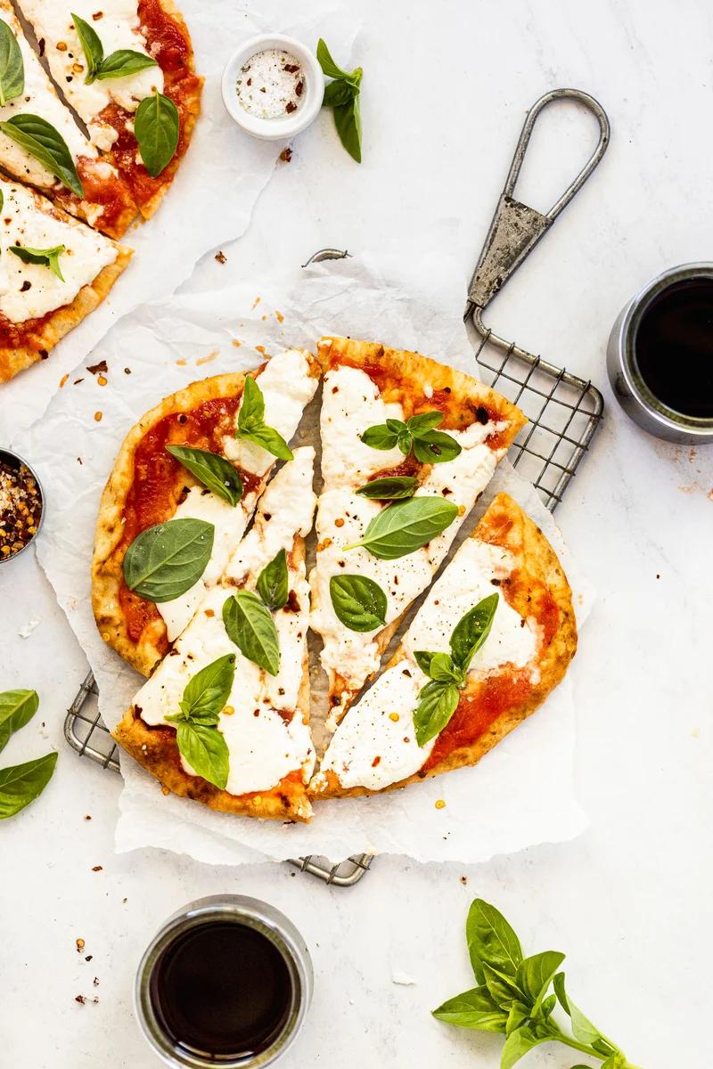 Margherita Flatbread with Burrata