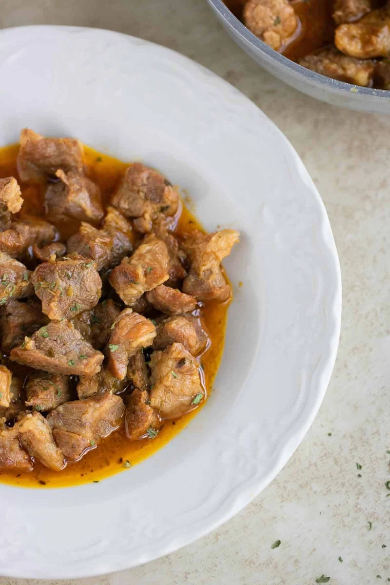 Carne de Cerdo Guisada