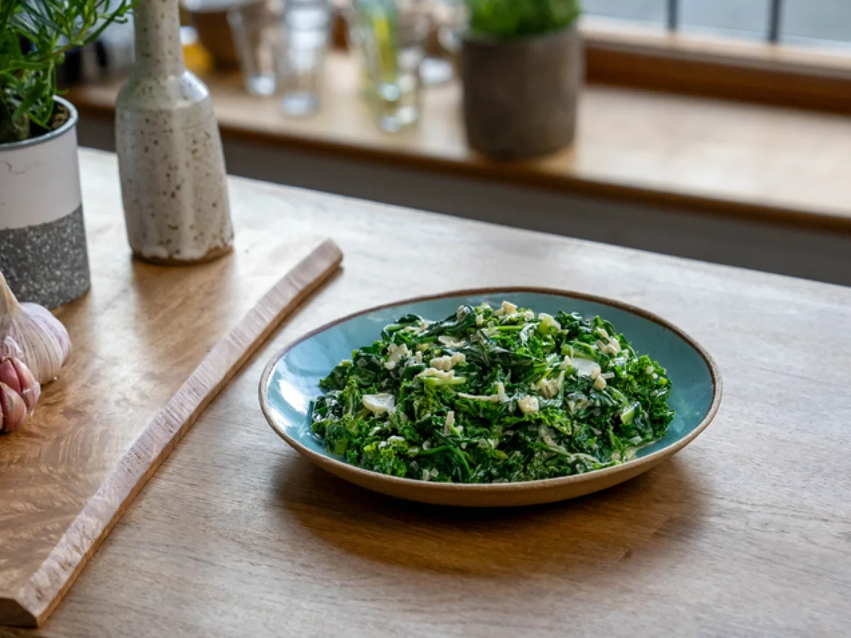 Tom Kerridge's Creamed Kale and Spinach