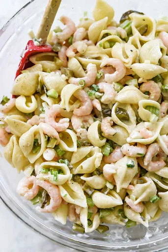 Ensalada de Pasta con Gambas Clásica