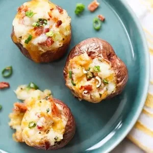 Loaded Twice-Baked Red Potatoes