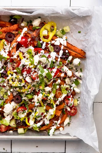 The BEST Loaded Sweet Potato Fries Recipe