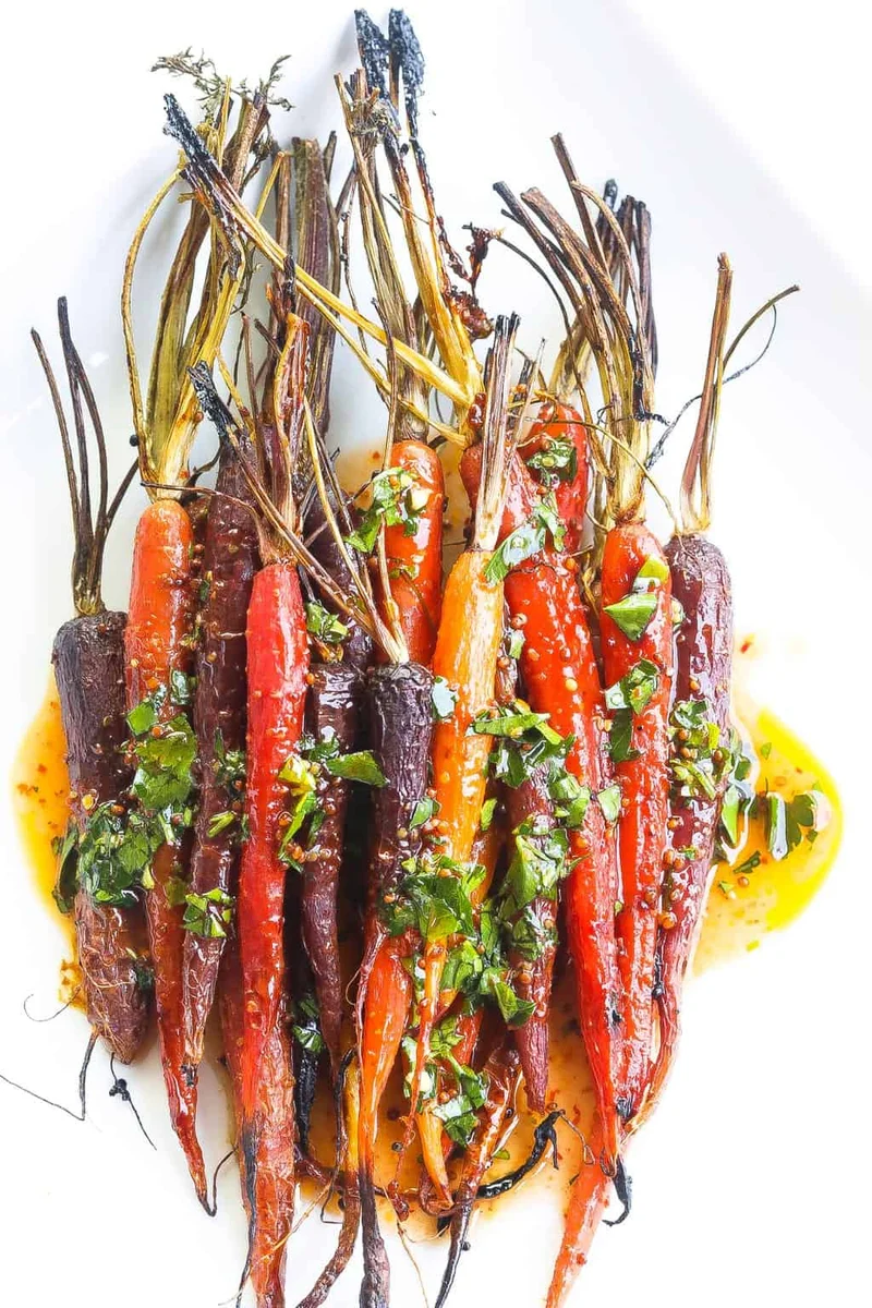 Harissa Glazed Carrots
