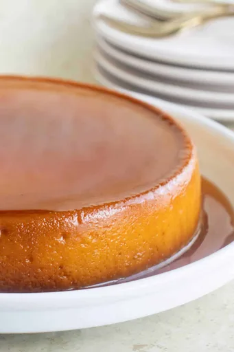 Flan de queso puertorriqueño