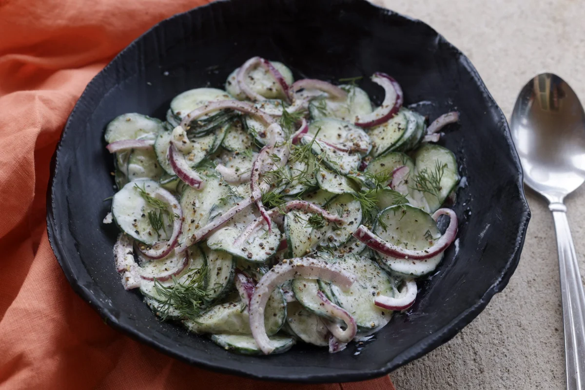 Creamy Cucumber and Dill Salad