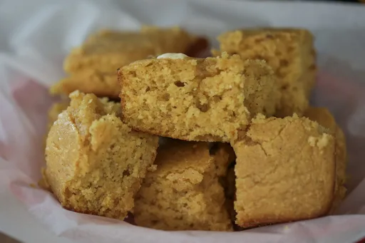 Sweet Potato Cornbread with Honey Butter