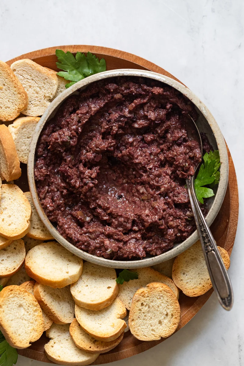 5-Minute Black Olive Tapenade (No Anchovy Option)
