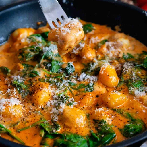 Ñoquis Cremosos con Pollo