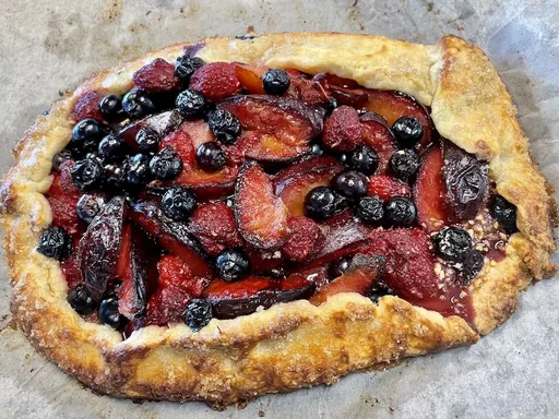 Raspberry Plum Pie